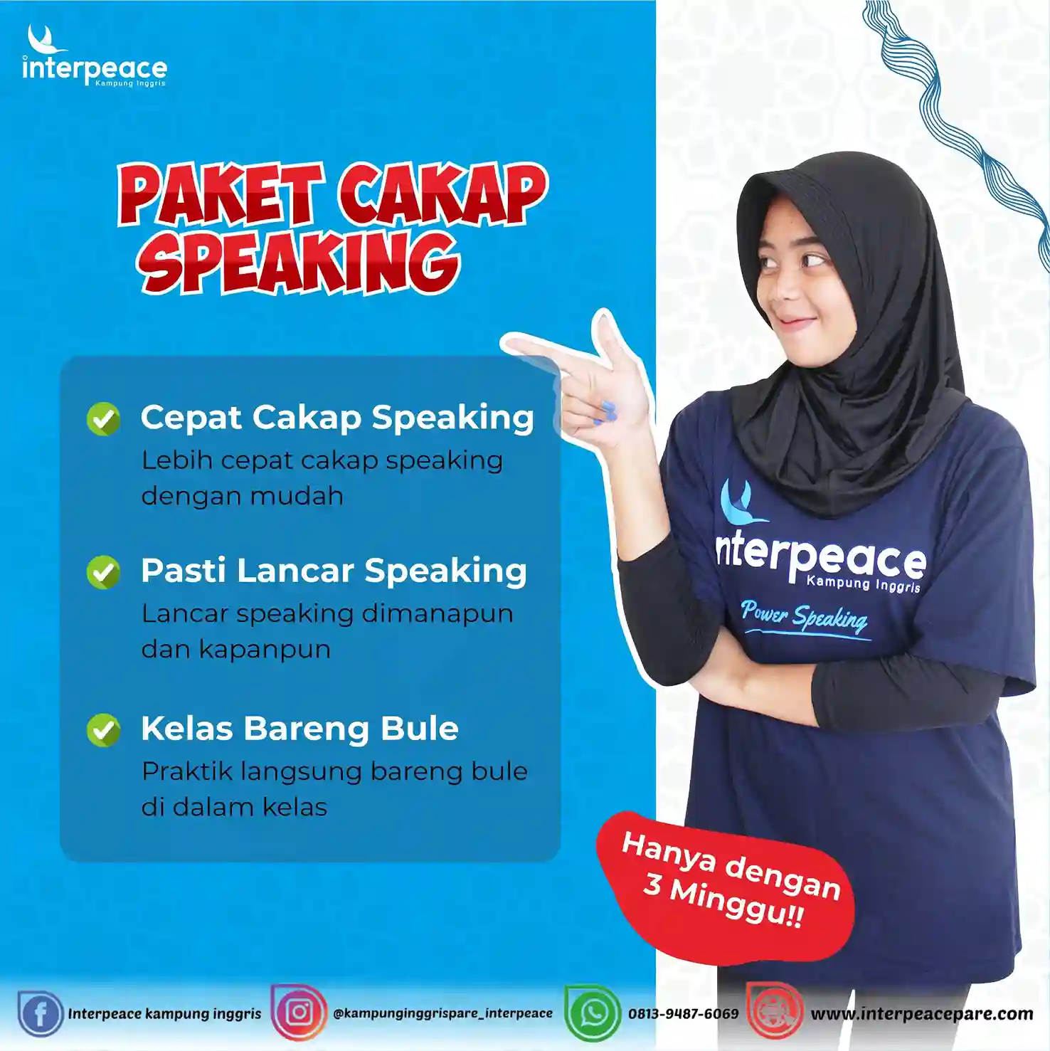 paket cakap speaking interpeace